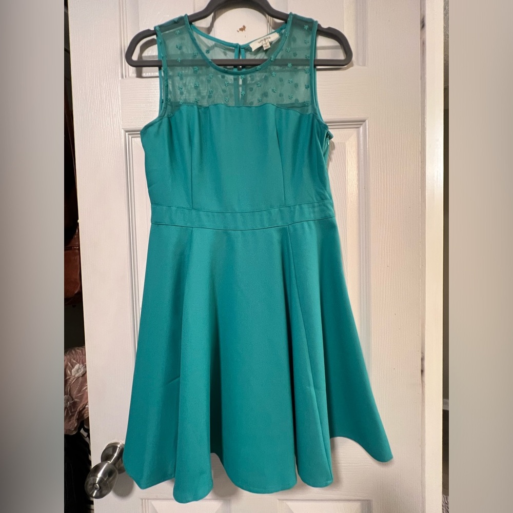 UMGEE Aqua Dress, Side Zipper, Size Medium